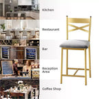 Tabourets de bar, chaises de bar, tabourets de bar de comptoir avec dossier, chaises d'îlot rembourrées à grand siège