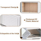 Étagère à Chaussures Pliable 6/9 Niveaux – Meuble de Rangement Empilable avec Portes Magnétiques Transparentes, Portable pour Placard, Entrée et Salon