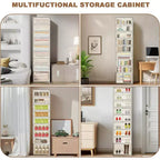 Étagère à Chaussures Pliable 6/9 Niveaux – Meuble de Rangement Empilable avec Portes Magnétiques Transparentes, Portable pour Placard, Entrée et Salon