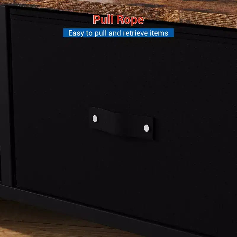 Meuble TV commode, meuble de divertissement avec rangement, meuble TV de 140 cm pour chambre, petit meuble TV