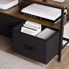 Meuble TV commode, meuble de divertissement avec rangement, meuble TV de 140 cm pour chambre, petit meuble TV
