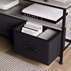 Meuble TV commode, meuble de divertissement avec rangement, meuble TV de 140 cm pour chambre, petit meuble TV