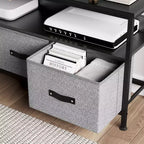 Meuble TV commode, meuble de divertissement avec rangement, meuble TV de 140 cm pour chambre, petit meuble TV