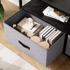 Meuble TV commode avec tiroirs et étagères, centre de divertissement pour téléviseur de 50 pouces, table console média