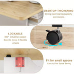 Table à manger pliante avec abattants, table de dîner pliable polyvalente avec 2 étagères de rangement, mobilier de bureau extensible peu encombrant