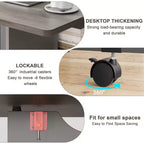 Table à manger pliante avec abattants, table de dîner pliable polyvalente avec 2 étagères de rangement, mobilier de bureau extensible peu encombrant