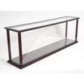 HomeRoots 39 Dark Brown Glass Standard Display Stand