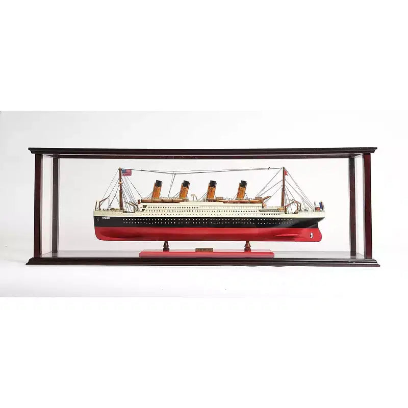 HomeRoots Support de Présentation Standard en Verre Marron Foncé 39