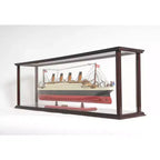 HomeRoots Support de Présentation Standard en Verre Marron Foncé 39