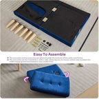 TYBOATLE 65 Canapé-Lit Futon Convertible en Similicuir, Canapé Rembourré Moderne avec Port USB, Causeuse Pliante pour Petits Espaces, Appartement, Dortoir, Bureau
