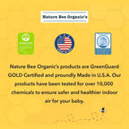 Matelas Nature Bee Organic de Luxe Respirant pour Lit Bébé et Tout-Petit