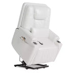 Fauteuil inclinable releveur, canapé, en cuir PU, 3 positions réglables, poches de rangement latérales et porte-gobelets, fauteuil releveur électrique, pour salon