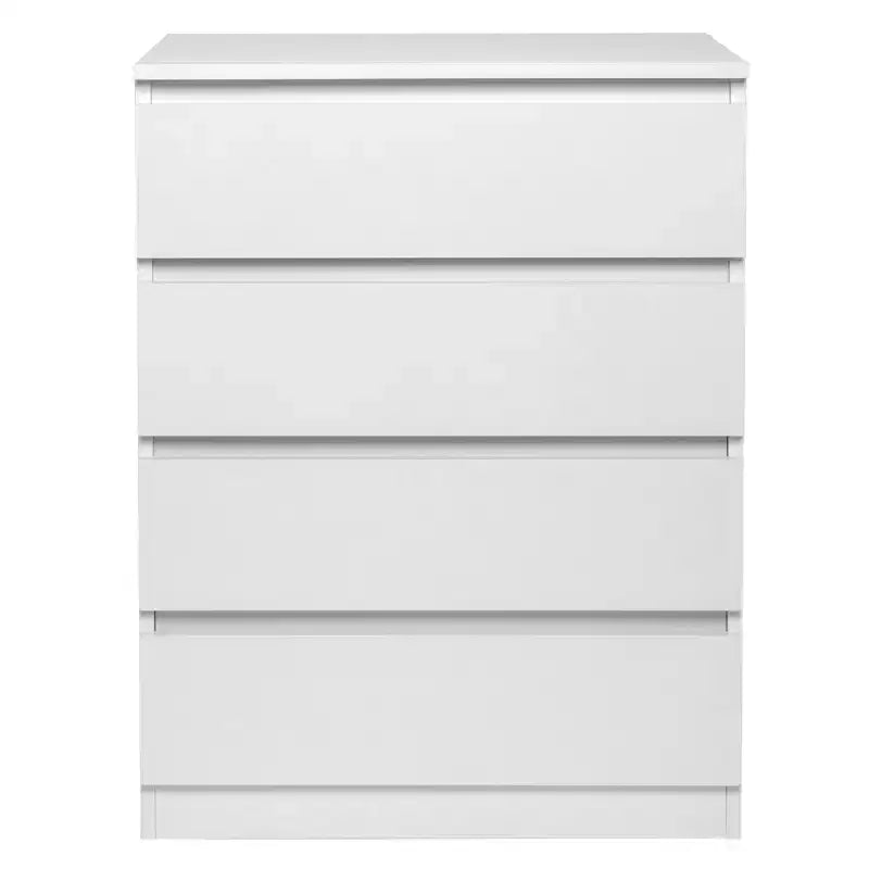 Commode 4 tiroirs Karl Home en aggloméré blanc, 60 cm L