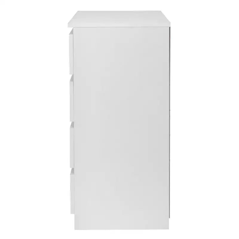 Commode 4 tiroirs Karl Home en aggloméré blanc, 60 cm L