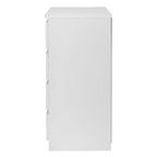 Commode 4 tiroirs Karl Home en aggloméré blanc, 60 cm L