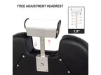 Fauteuil de Barbier Inclinable Hydraulique Karl Home Style Classique Robuste Noir et Blanc