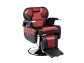Fauteuil de Barbier Inclinable Hydraulique Karl Home Style Classique Robuste Noir et Blanc