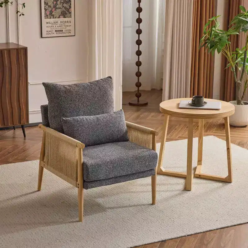 Fauteuil Karl Home Chenille avec coussin
