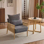 Fauteuil Karl Home Chenille avec coussin