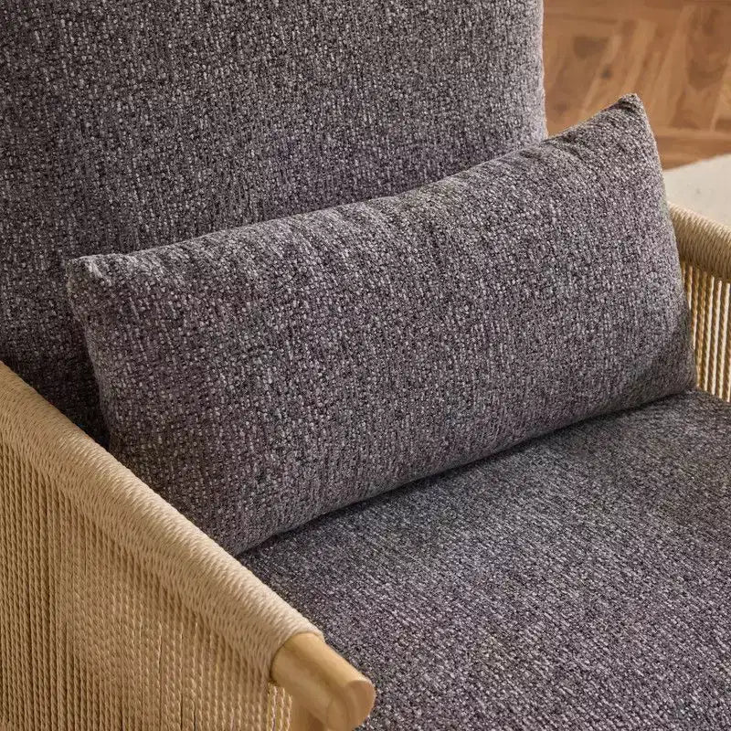 Fauteuil Karl Home Chenille avec coussin
