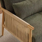 Fauteuil Karl Home Chenille avec coussin