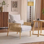 Fauteuil Karl Home Chenille avec coussin