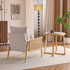Fauteuil Karl Home Chenille avec coussin