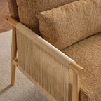 Fauteuil Karl Home Chenille avec coussin