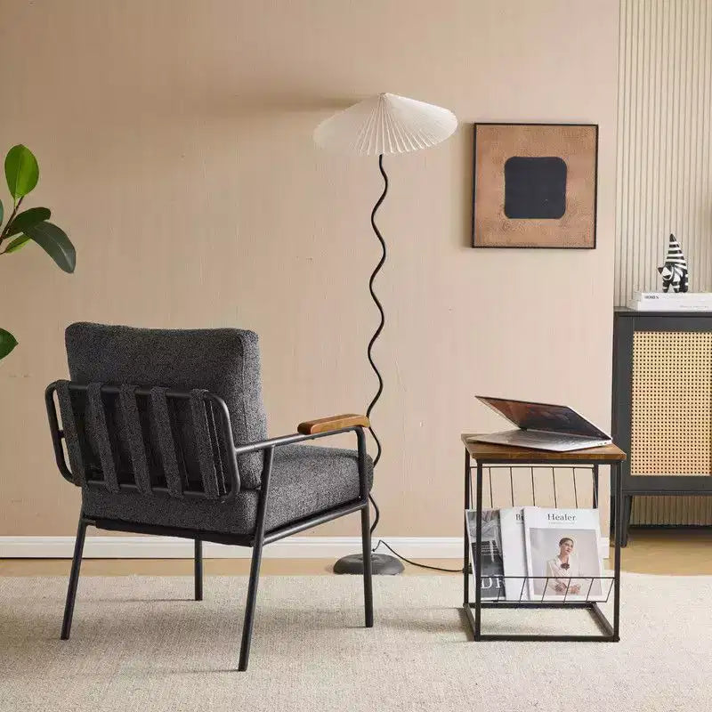 Fauteuil d'appoint moderne Karl pour salon ou chambre à coucher