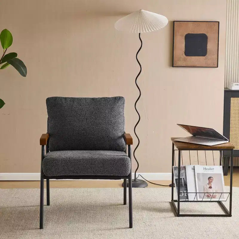 Fauteuil d'appoint moderne Karl pour salon ou chambre à coucher