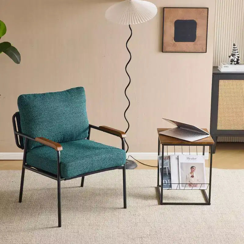 Fauteuil d'appoint moderne Karl pour salon ou chambre à coucher