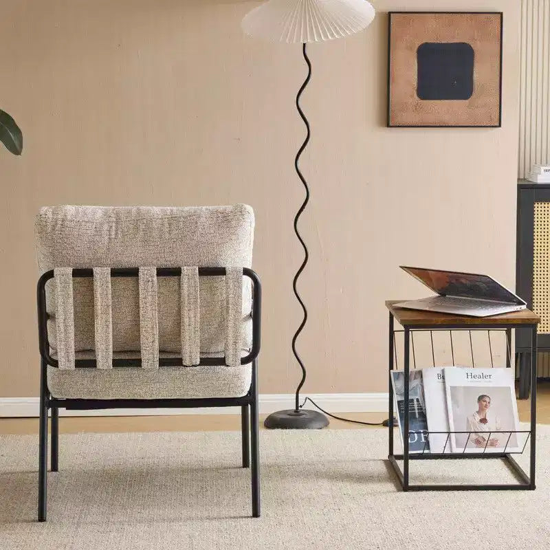 Fauteuil d'appoint moderne Karl pour salon ou chambre à coucher