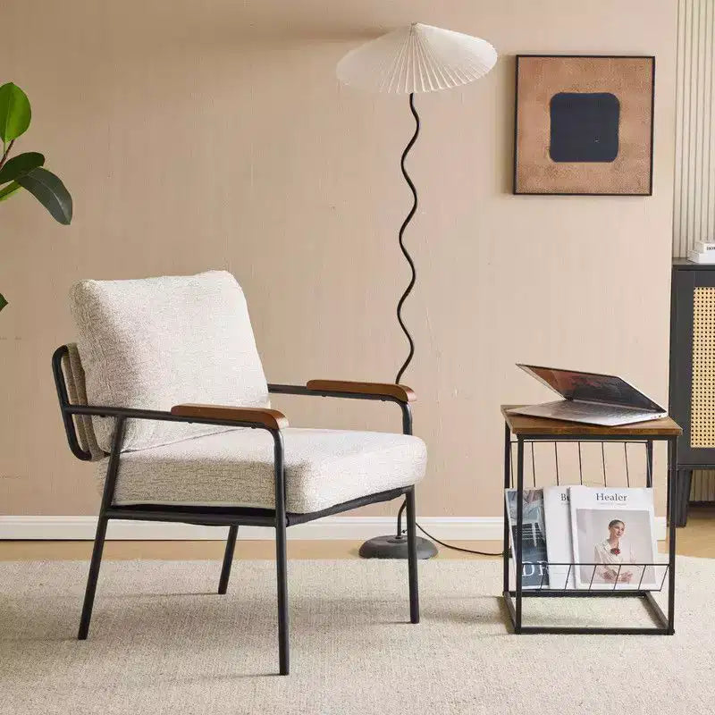 Fauteuil d'appoint moderne Karl pour salon ou chambre à coucher