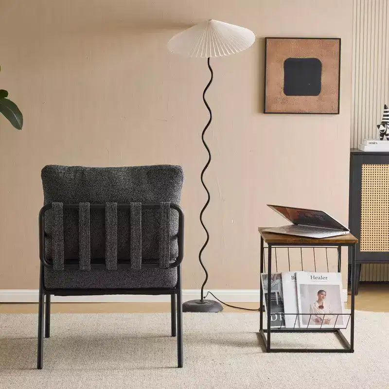 Fauteuil d'appoint moderne Karl pour salon ou chambre à coucher