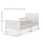 Lit de tout-petit Child Craft Woodland à dessus plat pour enfants avec barrières de sécurité, design bas au sol, en pin, lignes épurées s'harmonisant avec tout décor