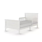 Child Craft Woodland Flat Top Toddler Bed for Kids with Guard Rails, Low to Ground Design, Made of Pinewood, Clean Lines Match Any Dcor