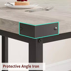 Ensemble de table à manger extensible 3 pièces pour 4-6 personnes avec 2 bancs rembourrés, grande table de cuisine rectangulaire, design peu encombrant