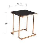 Table d'appoint Holly & Martin Barcia - Noir - SEI