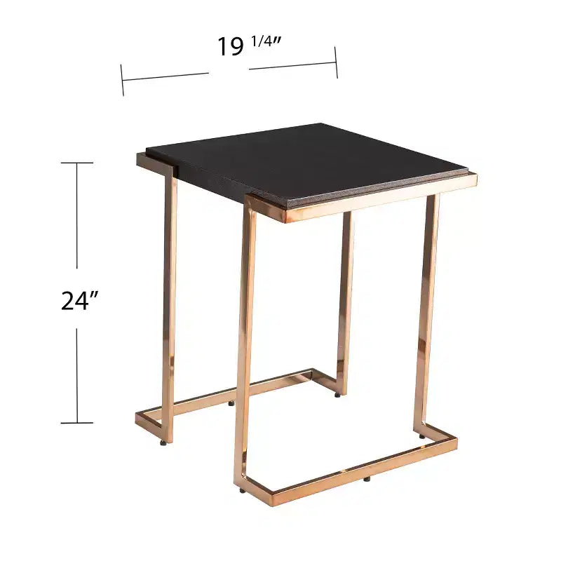 Table d'appoint Holly & Martin Barcia - Noir - SEI