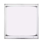 Table d'appoint Stevenly Square avec plateau en verre - Gris anthracite - SEI