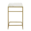 Fallon Marble C-Table - Gold - SEI