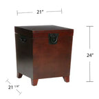 Table d'appoint Pyramid Trunk - Marron - SEI