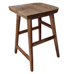 Tabouret de comptoir Royal Hampton en bois d'acacia sans dossier, fait à la main, hauteur 61 cm