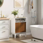 Meuble de rangement WC SkyzooÉtagère de salle de bain peu encombrante pour petits espaces, blanc