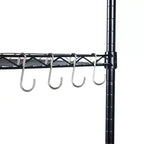 Étagère modulable à 5 niveaux en métal noir, robuste