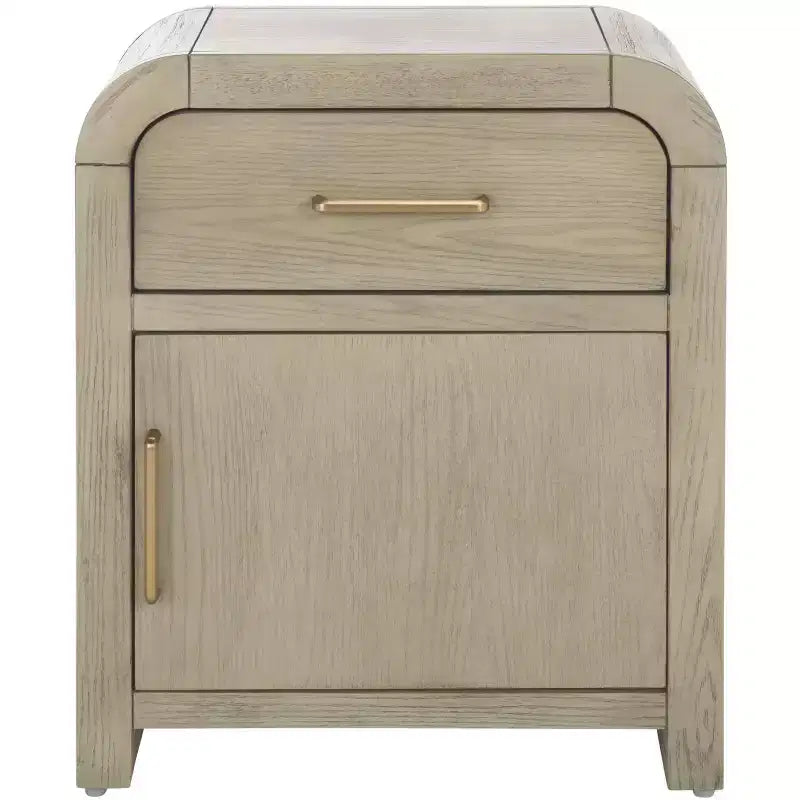 Amika Nightstand - NST2401 - White Washed - Safavieh