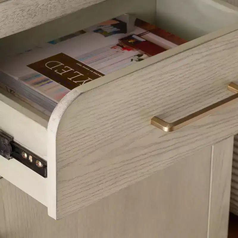 Table de chevet Amika - NST2401 - Blanc délavé - Safavieh