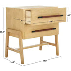 Table de chevet Tiona 2 tiroirs - NST6605 - Safavieh