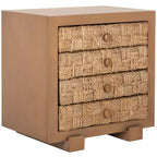 Table de chevet Rosario en bois tressé - SFV1303 - Safavieh Couture