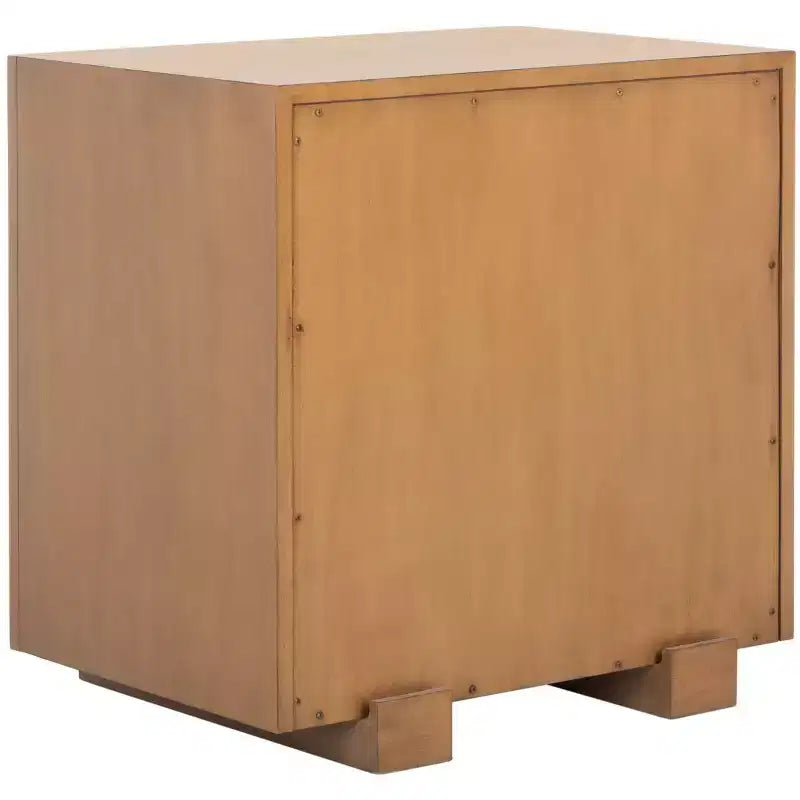 Table de chevet Rosario en bois tressé - SFV1303 - Safavieh Couture
